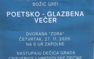 Sudjelovali smo na čakavskoj predbožićnoj glazbeno-poetskoj večeri