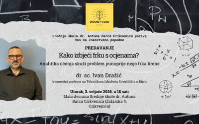 NAJAVA! Treće Znanstveno popodne ove školske godine